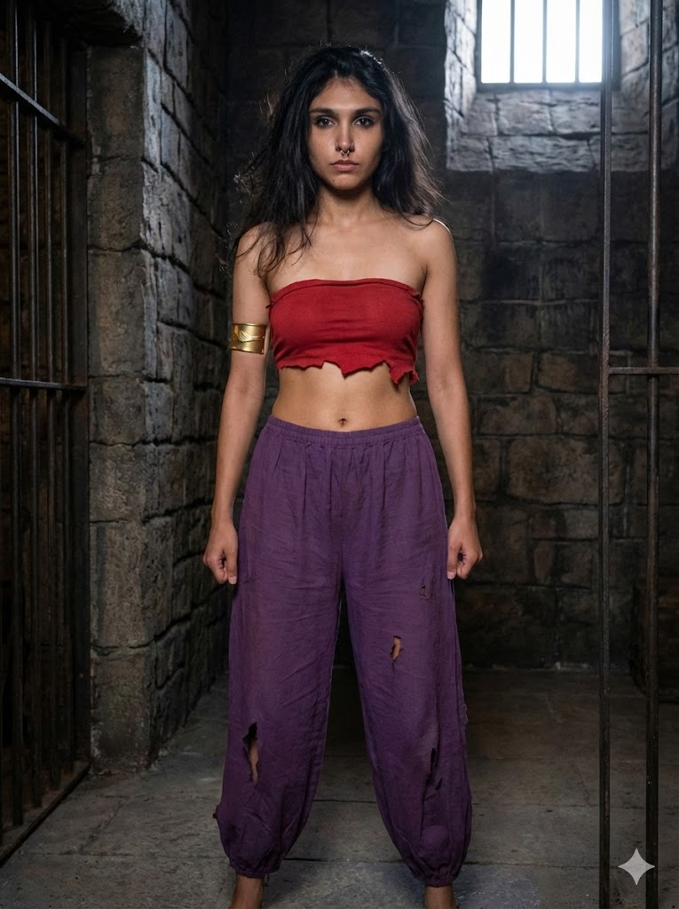 Ambreen in a magical canyon